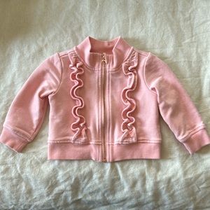 Janie & Jack Ruffle Track Jacket - EUC (6 - 12mos)